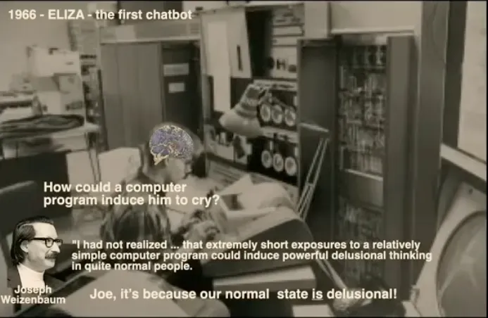 Slide referencing the Eliza chatbot
