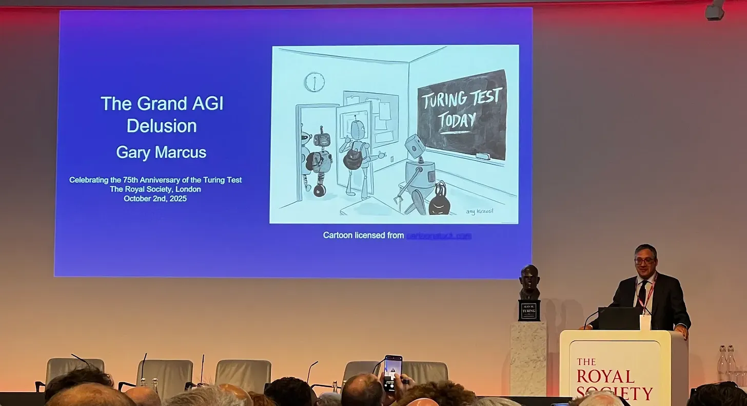 Slide from Gary Marcus's keynote