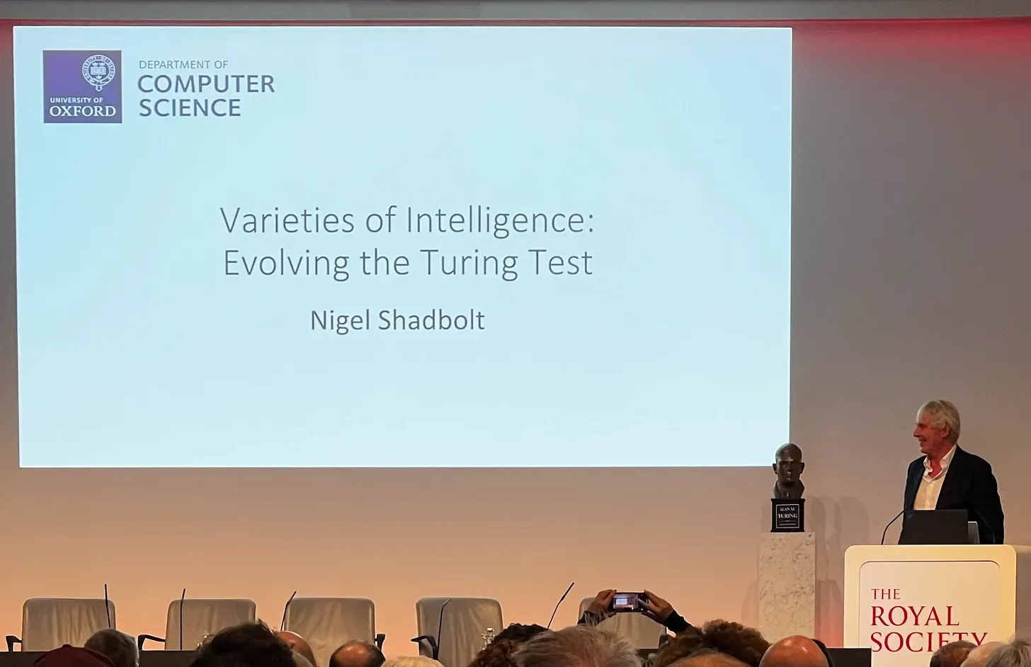 Slide from Sir Nigel Shadbolt's keynote