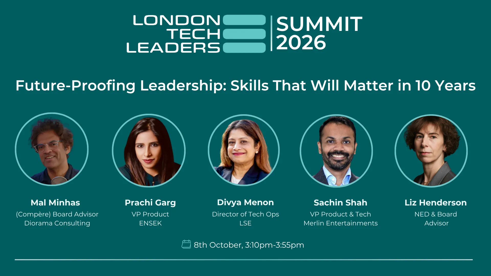 Panel card for Future-Proofing Leadership: Skills That Will Matter in 10 Years, 8th October