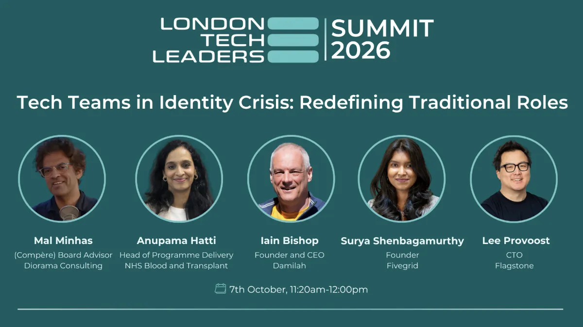 Panel card for Tech Teams in Identity Crisis: Redefining Traditional Roles, 7th October